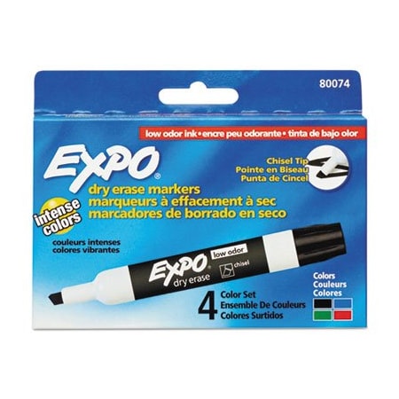 Sanford MARKER, EXPO 2, CHISEL, 4/ST 80074